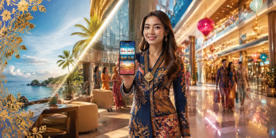 Aplikasi kasino Genting Highlands dengan motif batik Malaysia